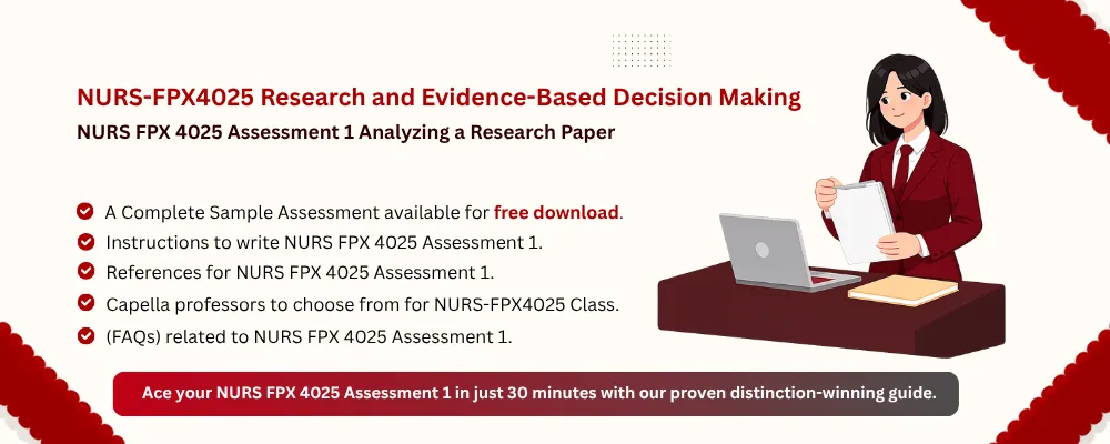 NURS FPX 4025 Assessment 1 Analyzing a Research Paper